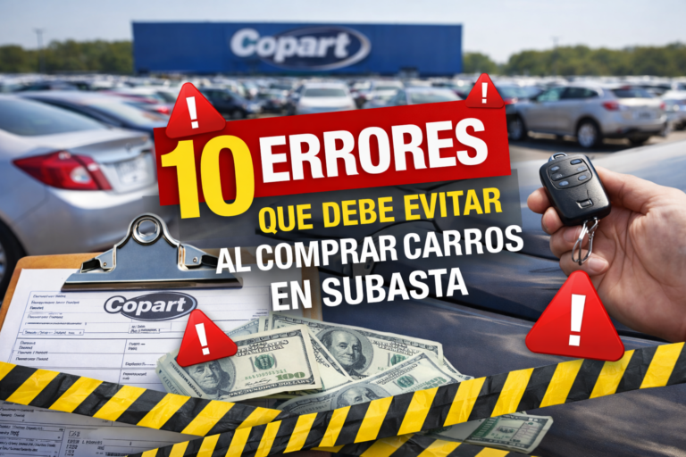 Errores comunes al comprar autos en subasta